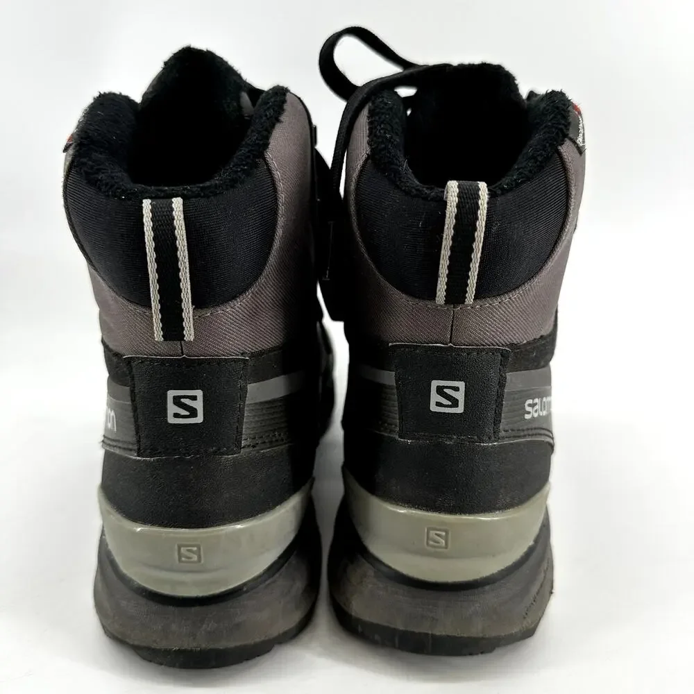 Salomon Kaipo Mid CS WP Winter Boot Waterproof Abrasion Resistant Gray Black 9